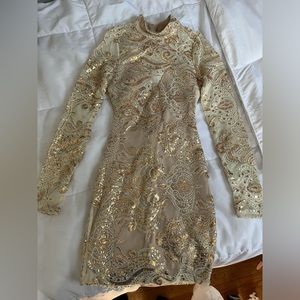 Gold dress